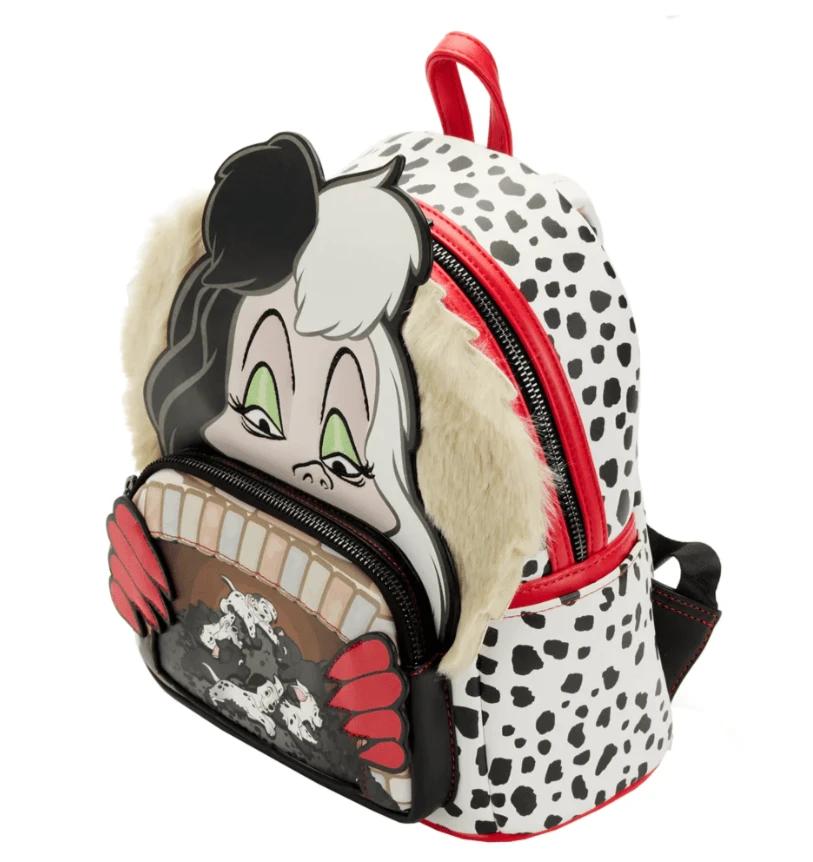 LOUNGEFLY 101 Dalmatians Cruella De Villains Scene Mini Backpack 3 LOUNGEFLY 101 Dalmatians Cruella De Villains Scene Mini Backpack - Image 3