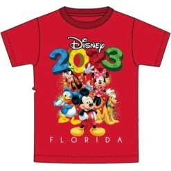 2023 Adult Mickey And Friends Unisex Tee, Red