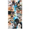 30" X 60" Dog Party Velour Beach Towel