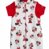 Disney Baby Girl's Minnie Mouse Sleeveless Coveralls And T-Shirt