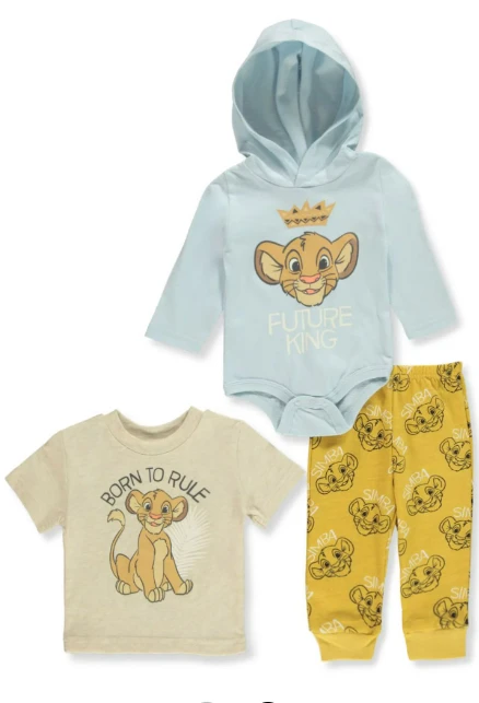 Disney Baby The Lion King 3-Piece Joggers Set 1 Disney Baby The Lion King 3-Piece Joggers Set