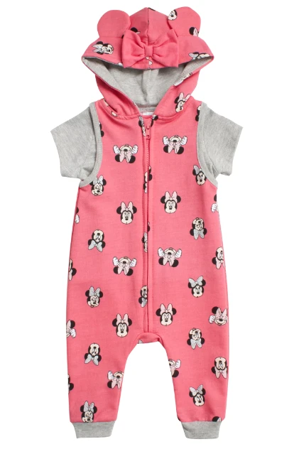 Disney Baby Minnie Mouse Sleeveless Coveralls Set 1 Disney Baby Minnie Mouse Sleeveless Coveralls Set