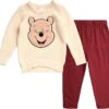 Winnie The Pooh Baby Boy Pants Set- Sweater, Knit Pants - Clothing Set For Infants 12M-24M