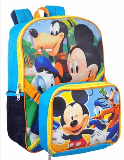 Disney Mickey And Friends 16" Backpack With Lunch Bag