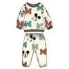 Boys' Mickey Mouse Sweatsuit Set - Quilted Fleece Pullover Sweatshirt And Jogger Sweatpants