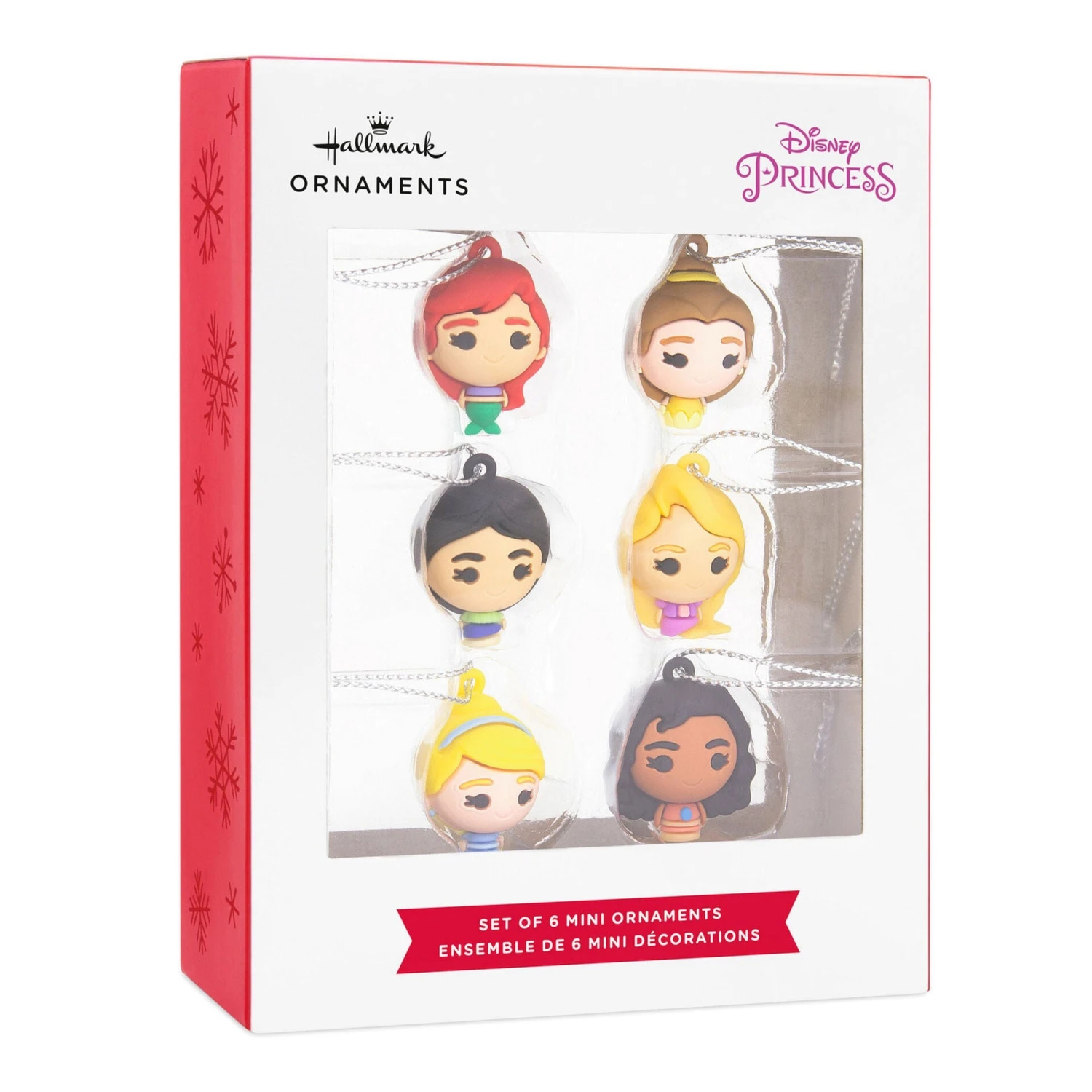 Mini Disney Princess Shatterproof Hallmark Ornaments, Set Of 6 1 Mini Disney Princess Shatterproof Hallmark Ornaments, Set Of 6