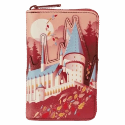 LOUNGEFLY Harry Potter Hogwarts Fall Leaves Zip Around Wallet