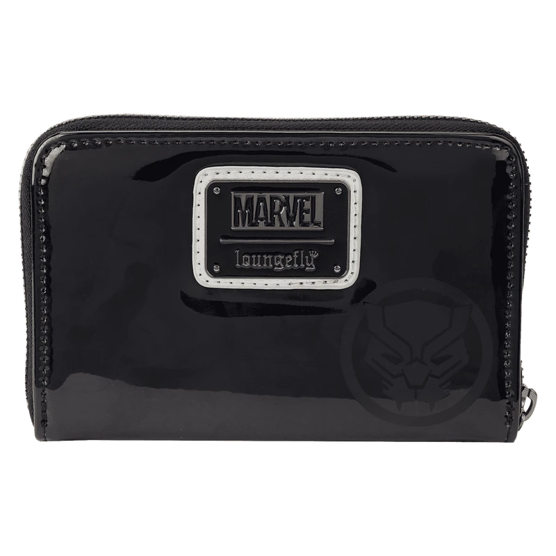 LOUNGEFLY Marvel Metallic Black Panther Cosplay Zip Around Wallet 1 LOUNGEFLY Marvel Metallic Black Panther Cosplay Zip Around Wallet