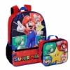 Nintendo Super Mario Backpack 16" & Insulated Lunch Bag