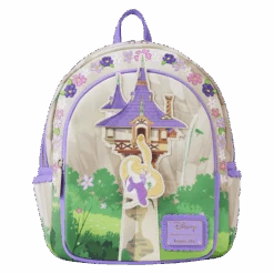 LOUNGEFLY Tangled Rapunzel Swinging From The Tower Mini Backpack