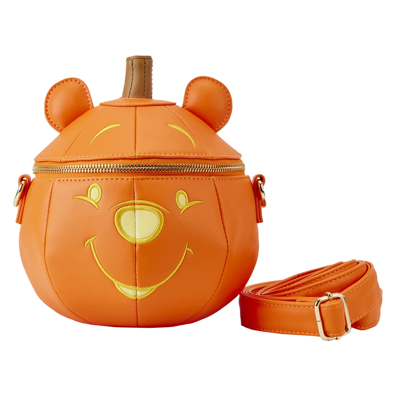 LOUNGEFLY Winnie The Pooh Pumpkin Glow Crossbody Bag 1 LOUNGEFLY Winnie The Pooh Pumpkin Glow Crossbody Bag