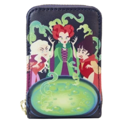 LOUNGEFLY Hocus Pocus Sanderson Sisters Cauldron Glow Accordion Wallet