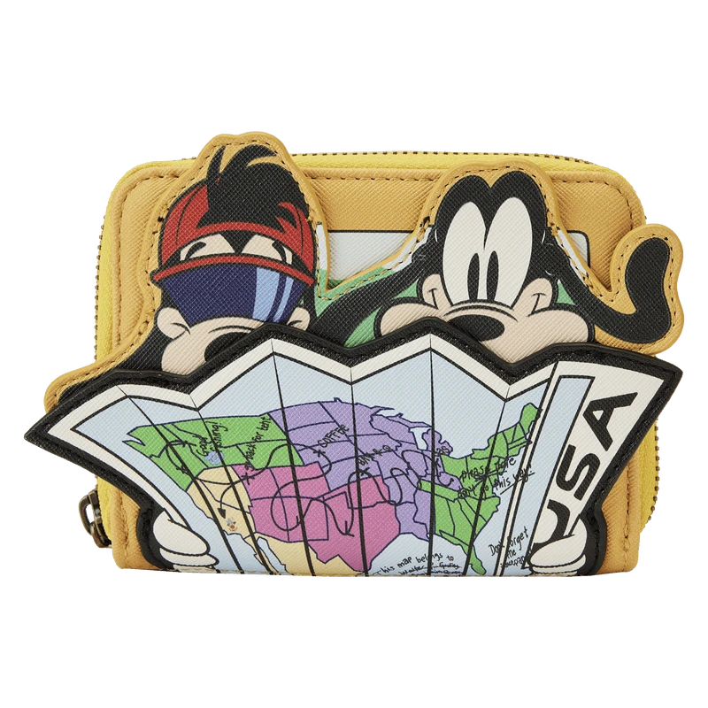 LOUNGEFLY A Goofy Movie Road Trip Zip Around Wallet 1 LOUNGEFLY A Goofy Movie Road Trip Zip Around Wallet