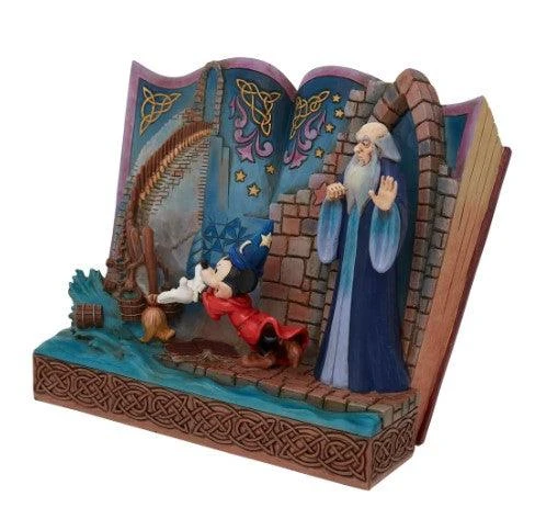 Enesco A Lesson Learned Sorcerer Mickey Story Book Figurine 2 Enesco A Lesson Learned Sorcerer Mickey Story Book Figurine - Image 2