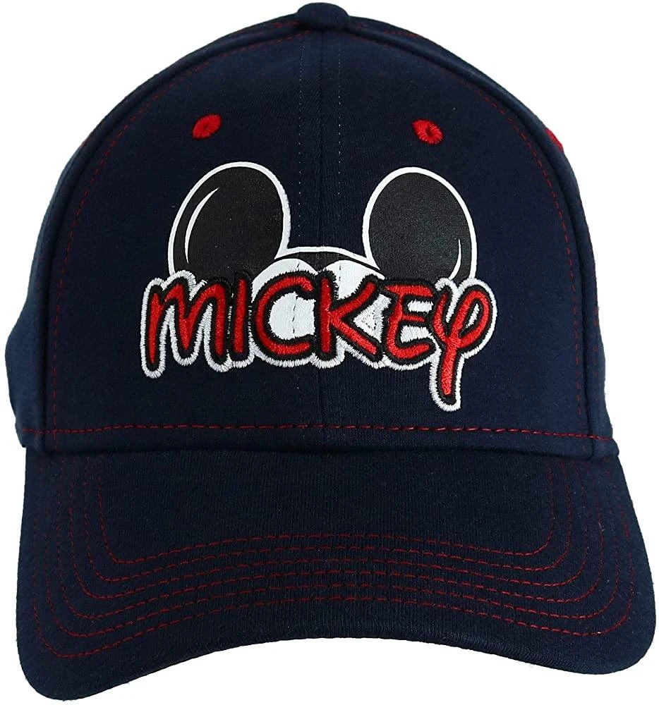 Adult Mickey Fan Baseball Hat Black 1 Adult Mickey Fan Baseball Hat Black