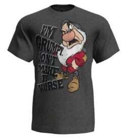 Adult T-Shirt I'M Grumpy Don't Make It Worse Black Heather