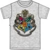 Adult Unisex Harry Potter Hogwarts Crest T-Shirt