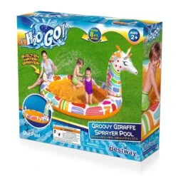 Bestway H2OGO 8'9" X 62" X 50" Groovy Giraffe Sprayer Pool