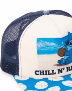 Chill N' Relax Stitch Trucker Hat - Lilo And Stitch