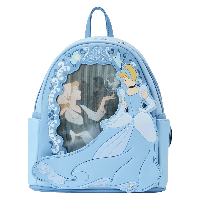 LOUNGEFLY Cinderella Lenticular Princess Series Mini Backpack 1 LOUNGEFLY Cinderella Lenticular Princess Series Mini Backpack