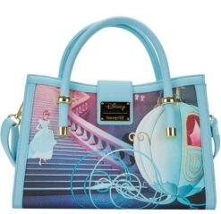 LOUNGEFLY Cinderella Princess Scenes Crossbody Bag -Toys Gift Store cinderella princess scenes crossbody bag 4 33074473566392