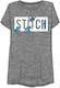 Crew Neck Tee W/Sleeves Gray Stitch
