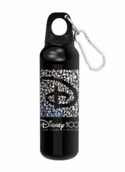 Disney 100 Years Of Wonder Black Aluminum Water Bottle