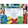 Disney 4x6 Picture Frame 2021 (Big Numbers Mickey Minnie Goofy Donald Pluto)