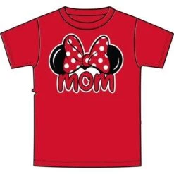 Disney Adults Minnie Mouse Mom Fan Red