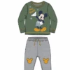 Disney Baby Boy's Mickey Mouse Green And Gold Jogger Set