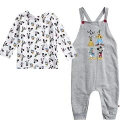Disney Baby Boys Mickey Mouse 2PC Overall Set