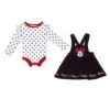 Disney Baby Minnie Mouse Skirtall And Bodysuit Set In Black