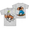 Disney Boy's Youth Goofy T Shirt, Gray