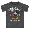 Disney Boys Mickey The One And Only 2023 Youth Tee Black Heather