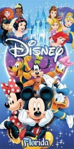 Disney Florida Mickey And Cast Beach Towel