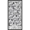 Disney Florida Minnie & Daisy Beach Towel Black & White