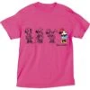 Disney Florida T-Shirt Embroidered Sketchy Minnie,Pink