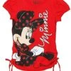 Disney Girls Minnie Mouse On The Ground T-Shirt, Red