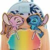 LOUNGEFLY Disney Lilo And Stitch Snow Cone Double Strap Shoulder Bag Purse