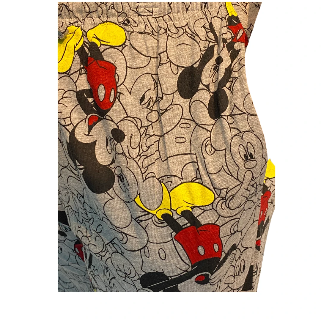 Disney Mens Pants Fun Print Pajama Lounge Pants- Gray 3 Disney Mens Pants Fun Print Pajama Lounge Pants- Gray - Image 3