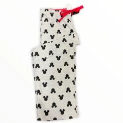 Disney Mickey Head Silhouette Womens Pajama Pants