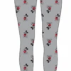 Disney Mickey Mouse AOP Juniors' Stretch Fit Soft Gray Leggings