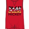 Disney Mickey Mouse Expressions Jr Red Knit Tank Top