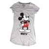 Disney Mickey Mouse 'Hey Mickey' Front & Back Print Tshirt - Gray