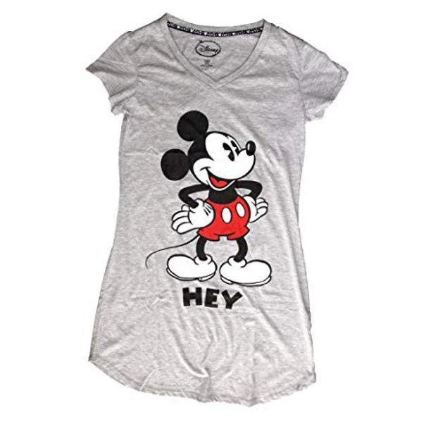 Disney Mickey Mouse 'Hey Mickey' Front & Back Print Tshirt - Gray 1 Disney Mickey Mouse 'Hey Mickey' Front & Back Print Tshirt - Gray