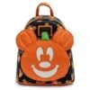 LOUNGEFLY Disney Mickey Mouse Jack-O-Lantern Mini-Backpack