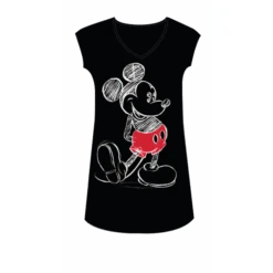 Disney Mickey Mouse Sketch Black Dorm Shirt
