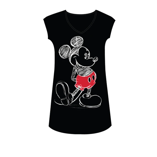 Disney Mickey Mouse Sketch Black Dorm Shirt 1 Disney Mickey Mouse Sketch Black Dorm Shirt