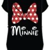 Disney Minnie Mouse Red Sparkle Bow T-Shirt