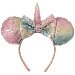Disney Minnie Mouse Sequin Unicorn Headband Pastel
